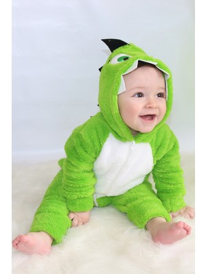 Baby Animals Welsoft Peluş Fermuarlı Kışlık Unisex Kız Erkek Bebek Uyku Tulumu Bebek Tulumu Çocuk Tulumu