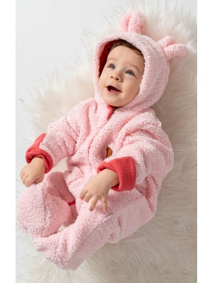Baby Animals Welsoft Peluş Kuzu Katlanır Eldivenli %100 Pamuk Astar Unisex Kız Erkek Çocuk Bebek Uyku Tulumu