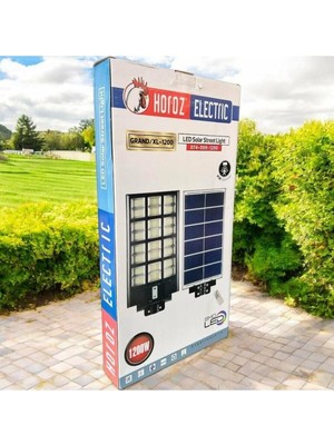 074-009-1200 GRAND-1200 6400K Beyaz Işık Solar Sokak Lambası Kumandalı
