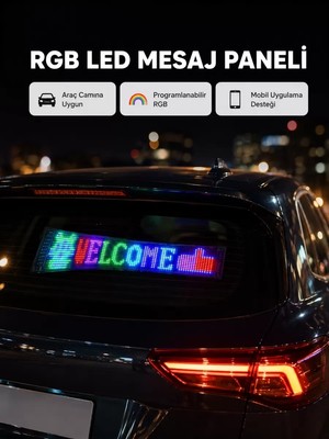 Midas Toptan Home Rgb LED Panel – Mobil Uyumlu, Yazı ve Gıf Destekli, USB Bağlantılı Dekoratif Ekran