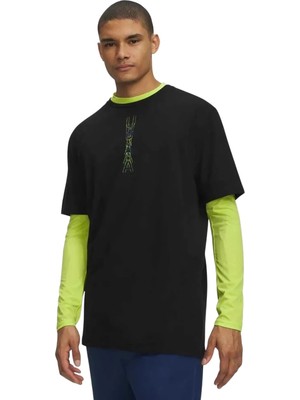 Under Armour Ua M 60/40S Ua Blur Ss Siyah Erkek Tshirt
