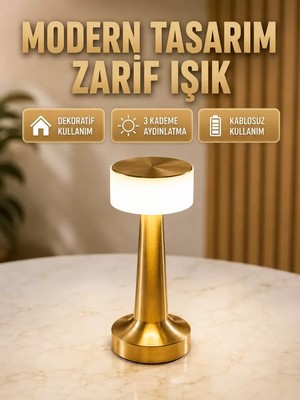 Midas Toptan Home Touch Gece Lambası – Dokunmatik Kontrol, Kablosuz Kullanım, Metal Gövde Yeni Nesil (Kopya)