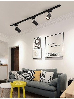 Siyah LED Spot Ray Spot 1 mt Ray Panasonıc Gün Işığı Ampulü MYL0035161