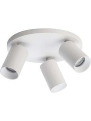 Metal Hareketli Modern Beyaz 3lü LED Spot Avize Beyaz Ampullü, RY802147SY