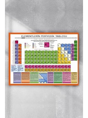 Aesco (PSTER7645) Periyodik Cetvel Bilimsel Poster (30X40CM)