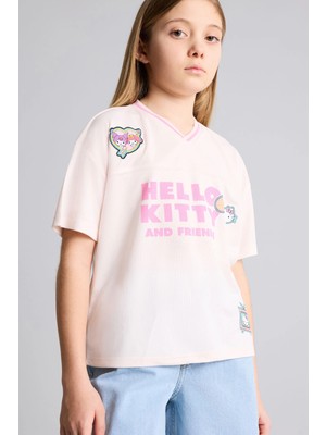 DeFacto Hello Kitty Oversize Tişört Kız Çocuk G8195A826SM