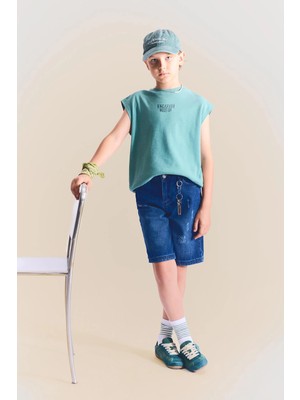 DeFacto Regular Fit Normal Bel Standart Kalıp Düz Paça Jean Pantolon Erkek Çocuk H5419A826HS