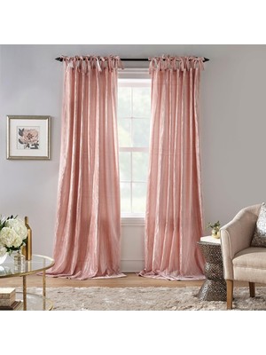 Elrene Home Fashions Korena Perde Katlamalı Kadife, Rustik Tarz, Oturma Odası Veya Yatak Odası I�
