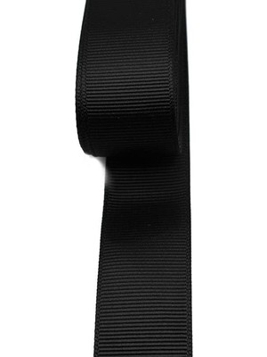 1001 Benim Marifetlerim - Siyah Grogren Kurdele 1 cm 10 Metre