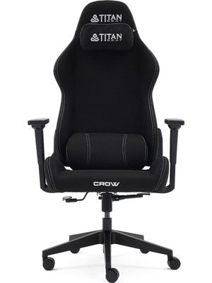 1001 Titanseat Crow Black Kumaş Oyuncu Koltuğu