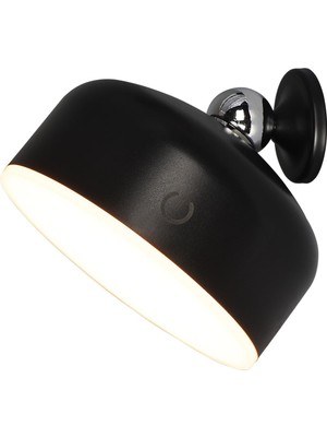 1001 Lenda 02 Siyah Şarjlı Ledli Aplik 1X1.8W 3000K