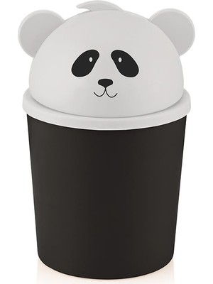 1001 Masaüstü Çöp Kovası Qlux Bpa Içermez Panda Çöp Kutusu