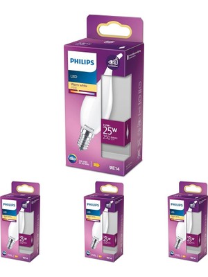 1001 LED Classic 25W BA35 E14 Mum Tipi Ww Dim Edilmez Ampul 4lü Paket