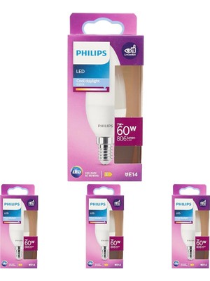 1001 LED 60W B38 E14 Mum Tipi Beyaz Işık Dim Edilmez Ampul 4lü Paket