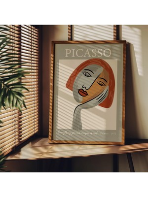 1001 Picasso Çerçevesiz Poster, Modern Dekoratif Çerçevesiz Poster, Tablo, Picasso, 40 x 50