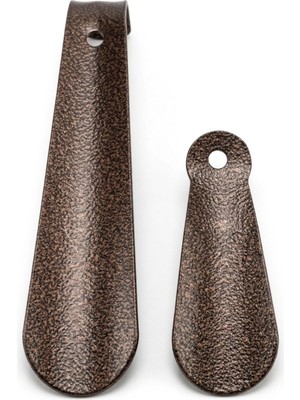 1001 2'li Metal Ayakkabı Çekeceği Seti (10CM + 20CM) - Bakır Eskitme Kaplama Sağlam Cep ve Ev Tipi K