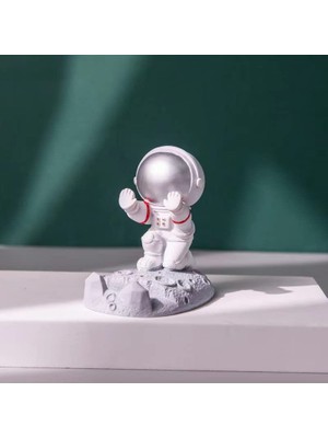 1001 Çok Fonksiyonlu Astronot Uzay Adamı Cep Telefonu Standı Komik Sevimli Astronot Heykeli Telefon Tu