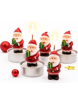 1001 Yılbaşı Temalı Noel Baba Figürlü Mum Seti 4’lü | Yılbaşı Mumu, Yılbaşı Hediyesi, Yıl