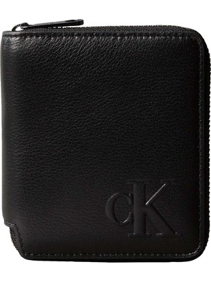 1001 Ck Zıp Bıllfold Erkek Cüzdan Black Os