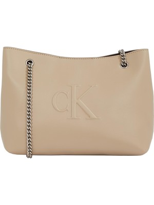 1001 Sculpted Chaın Shoulder Bag Çanta Kadın