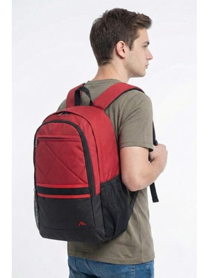 1001 PL-0303 Unisex Okul ve Seyahat Çantası Kırmızı