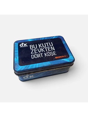 Hureggo Vintage O.k. Okey Prezervatif Koleksiyonluk Teneke Kutu - Migros 60. Yıl Özel Serisi (12X8X5 Cm)