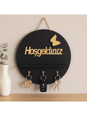 Ulu İthalat Yuvarlak Hoşgeldiniz Anahtarlık