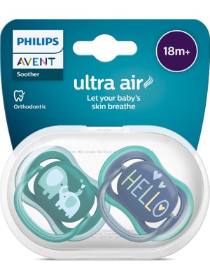 Skygo Revify Ultra Air Emzik, 18 Ay+, Erkek Bebekler Için, 2’li Paket, Ortodontik Silikon, Geniş Hava Delikli, Mikrodalga Sterilize Edilebilir, Bpa Içermez, SCF349/18