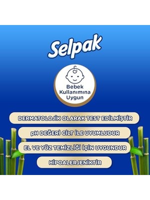 Skygo Revify Organik Bambu ve Pamuk Islak Mendil 1X50