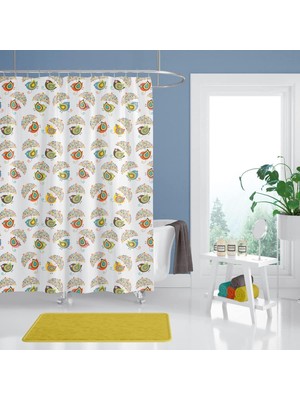 Zethome Banyo Duş Perdesi 8952 Tek Kanat 1X180X200
