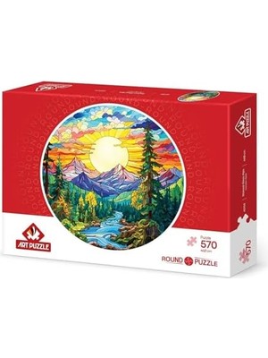 Skygo Revify Camdan Alpler 570 Parça Round Puzzle