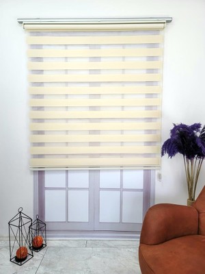Stor Zebra Perde 3 Renk Seçeneği 240X200 Sütlü Kahve