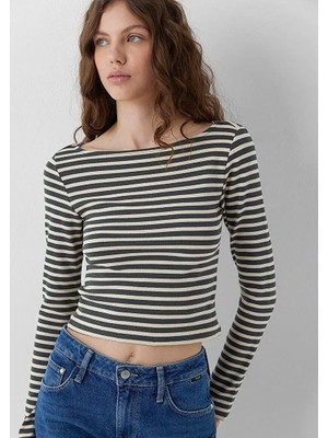 Mavi Kadın Uzun Kol T-Shirt  Penye M1613334-91377
