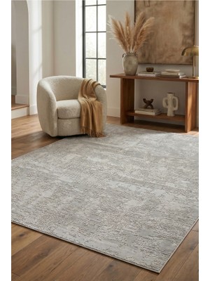 Livset Home Yumuşak Modern Gri Halı Salon Mutfak Antre Yolluk Oturma Odası Çocuk Odası Halısı J102A
