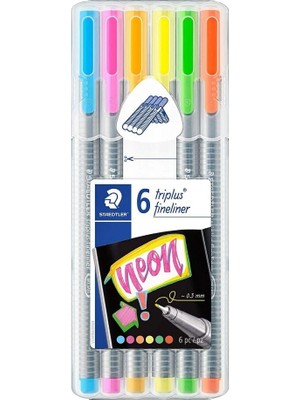 Staedtler Trıplus Fınelıner Neon Renk 6’lı Set 334 SB6CS3