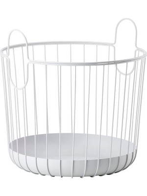 Frefly Store Zone Denmark Sepet, Metal, Açık Gri, 40,6 cm