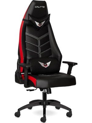 Titan Eco Oyuncu Koltuğu Premium Pu Deri Gaming Koltuk (Deri, Kırmızı)