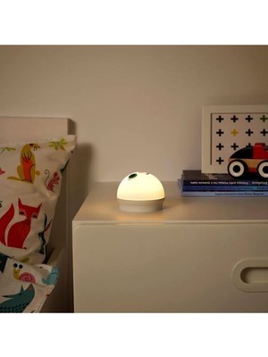 Frefly Store Ikea Kornsno LED Gece Lambası Beyaz Tavşan Pil Kumandalı 004.337.20