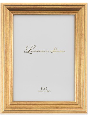 Frefly Store Lawrence Frames Sutter Resim Çerçevesi, 12,7 x 17,8 Cm, Altın Rengi