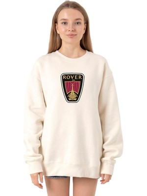 Frefly Store Tshirthane Vikings Rover Amblem Ekru Kadın 2ip Sweatshirt P23487S1178, S
