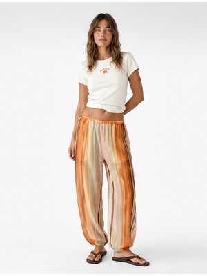 Frefly Store Koton x Şahika Ercümen - Transparan Çizgili Balon Pantolon