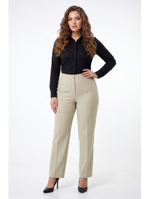 Eflatun Kadın Kumaş Pantolon Klasik BGL-ST01387