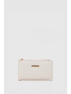 Shule Bags Aster Yumuşak Dokulu Kadın Cüzdan Krem
