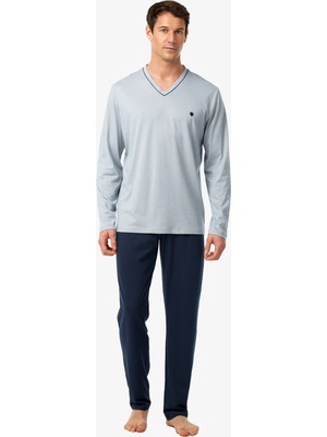 Blackspade Erkek 3lü Set Pijama Takımı 40962 - Gri