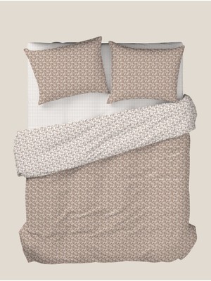 English Home Lora Sage Çift Kişilik Nevresim Takımı 200X220 cm Kahve