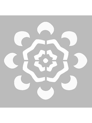 Artikel Basit Mandala 4 Stencil Boyama şablonu 30x30 cm, Duvar Stencil, Fayans Stencil, Mobilya Stencil