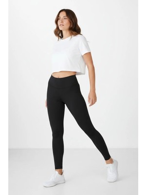 Piyera Kadın Siyah Slim Fit Yüksek Bel Spor Tayt - 30600