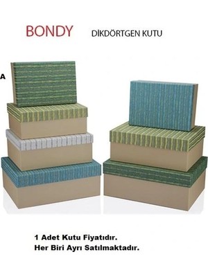 Gıpta Bondy Dikdörtgen Hediye Kutusu BX8041 A 160X230X90 mm - Tekli