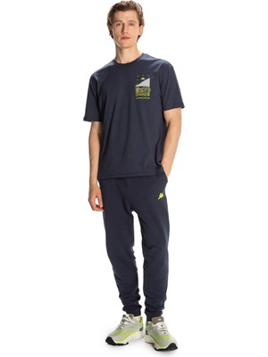 Kappa Authentic Spacetime  Erkek Mavi T-Shirt 371S8IW-XCT