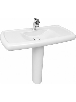 Serel Pebble Lavabo Beyaz 48X100 cm - PB44TDS000